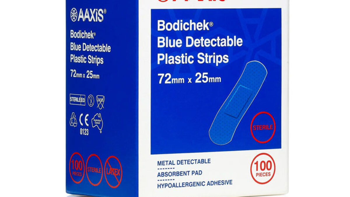 Plastic Detect Strips 25mm x 72mm Blue | Sentry Medical